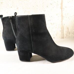 Gianni Bini Jaydennn Booties Boots Size 6.5 M Black Leather Suede Dressy